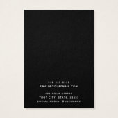 カスタムロゴ薄縁ど黒イヤリング表示カード (裏面)