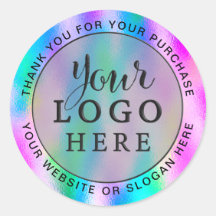 カスタムロゴ虹色ホログラフィック