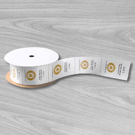 カスタムロゴ衣服製品ラベル白 サテンリボン