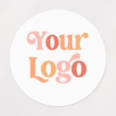 カスタムロゴ製品と衣類 ラベル (デザイン1)