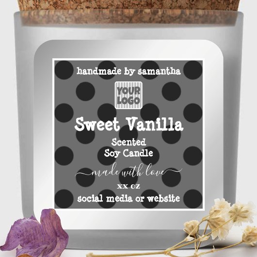 カスタムロゴ製品包装ラベル銀枠 スクエアシール