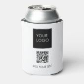 カスタムロゴ販売促進会社QRコード 缶クーラー (缶裏面)