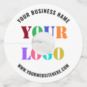 カスタムロゴ販売促進用ワイングラスラベル ワイングラスタグ (裏面)