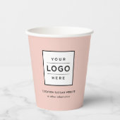 カスタムロゴ赤面 紙コップ (正面)