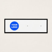 カスタムロゴ追加スタッドイヤリング表示 (正面)