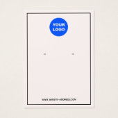 カスタムロゴ追加ピンクイヤリングジュエリー表示 (正面)