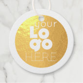 カスタムロゴ金ゴールド又は銀箔ハングタグ フェイバータグ (正面)