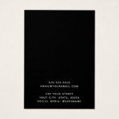 カスタムロゴ銀グリッターイヤリング表示カード (裏面)