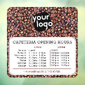 カスタムロゴ開店昼食時間食堂 ウィンドウサイン (シート3)