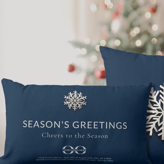 カスタムロゴ雪片の腰枕 ランバークッション