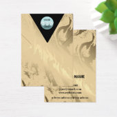 カスタムロゴ黄金の大理石ネックレス表示カード (デスク)