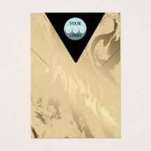 カスタムロゴ黄金の大理石ネックレス表示カード