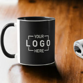 カスタムロゴ黒マグカップ マグカップ
