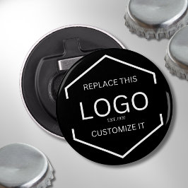 カスタムロゴ黒背景ビジネスのプロモーション 栓抜き