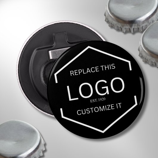 カスタムロゴ黒背景ビジネスのプロモーション 栓抜き