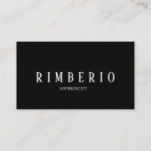 カスタムロゴ黒 名刺 (裏面)