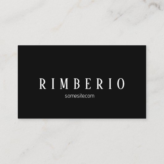 カスタムロゴ黒 名刺 (裏面)