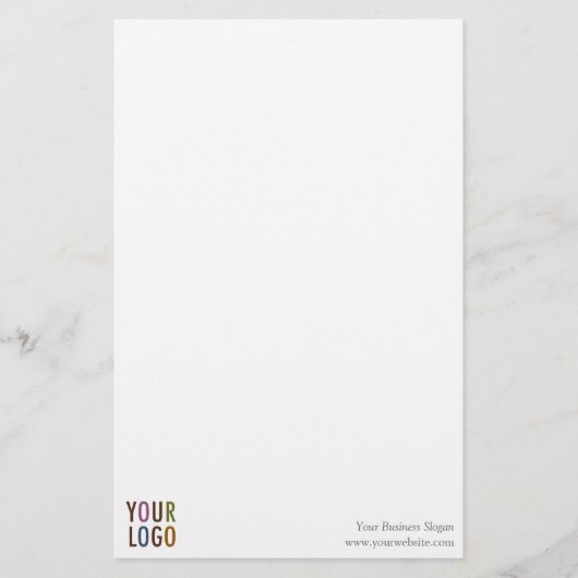 カスタムロゴ5.5インチx 8.5インチのひな形ノート紙 便箋 (正面)