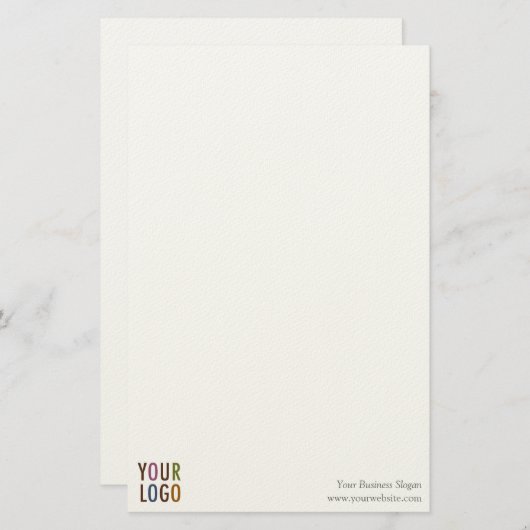 カスタムロゴ5.5インチx 8.5インチのひな形ノート紙 便箋 (正面/裏面)