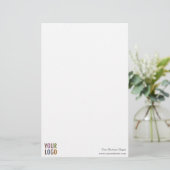 カスタムロゴ5.5インチx 8.5インチのひな形ノート紙 便箋 (スタンド正面)