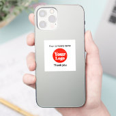 カスタムロゴ ありがとう ステッカー ビジネス 梱包用 シール (スマートフォン)