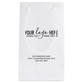 カスタムロゴ イベント ビジネス 会社 ブランディング ストア スモールペーパーバッグ (正面)