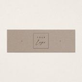 カスタムロゴ・イヤリングバスケスタッド表示カード (正面)