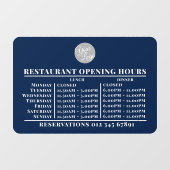 カスタムロゴ オープニング ランチ ディナー 営業時間 レストラン ウィンドウサイン (シート)