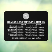 カスタムロゴ オープニング ランチ ディナー 営業時間 レストラン ウィンドウサイン (シート3)