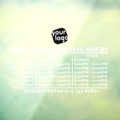 カスタムロゴ オープニング ランチ ディナー 営業時間 レストラン ウィンドウサイン (シート3)