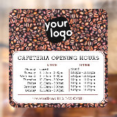 カスタムロゴ オープニング ランチ ディナー 営業時間 食堂 ウィンドウサイン (シート2)