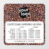 カスタムロゴ オープニング ランチ ディナー 営業時間 食堂 ウィンドウサイン (シート)