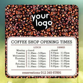 カスタムロゴ オープニング ランチ ディナー 営業時間 食堂 ウィンドウサイン