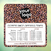 カスタムロゴ オープニング ランチ ディナー 営業時間 食堂 ウィンドウサイン (シート3)