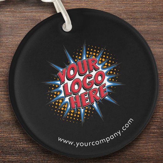 カスタムロゴ、カスタム文字、黒 キーホルダー