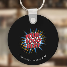 カスタムロゴ、カスタム文字、黒 キーホルダー