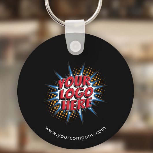 カスタムロゴ、カスタム文字、黒 キーホルダー