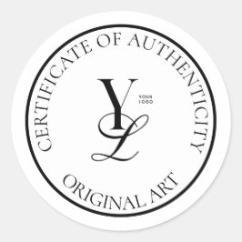 カスタムロゴ・サークル真正性証明書 ラウンドシール