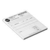 カスタムロゴ シンプルなビジネス請求書 注文書 ノートパッド (アングル)