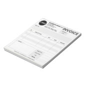 カスタムロゴ シンプルなビジネス請求書 注文書 ノートパッド (回転)