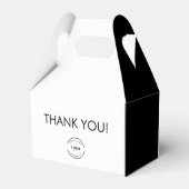 カスタムロゴ シンプル ブラック&ホワイト ありがとう フェイバーボックス (裏面サイド)