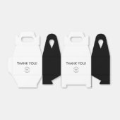カスタムロゴ シンプル ブラック&ホワイト ありがとう フェイバーボックス (折り畳みなし)