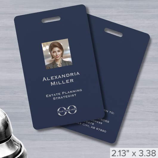 カスタムロゴ・スタッフの写真の識別 バッジ