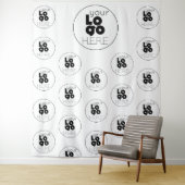 カスタムロゴ ステップアンドリピート フォトブース 背景 タペストリー (インサイチュ)