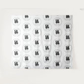 カスタムロゴ ステップアンドリピート フォトブース 背景 タペストリー (正面(横))