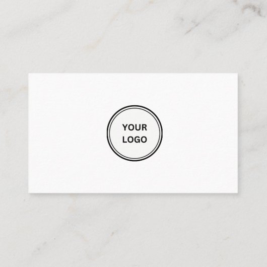 カスタムロゴ、ソーシャルメディアアイコン、QRコード 名刺 (裏面)