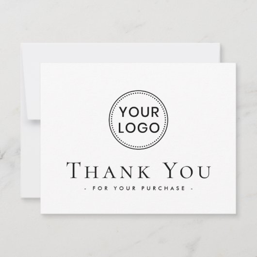カスタムロゴ・ソーシャル・メディア・ビジネス・サンキューカード サンキューカード (正面)