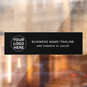 カスタムロゴ＆テキストの販促ブラック＆ホワイト ウィンドウサイン (シート2)