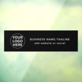 カスタムロゴ＆テキストの販促ブラック＆ホワイト ウィンドウサイン (シート3)