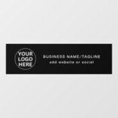 カスタムロゴ＆テキストの販促ブラック＆ホワイト ウィンドウサイン (シート)